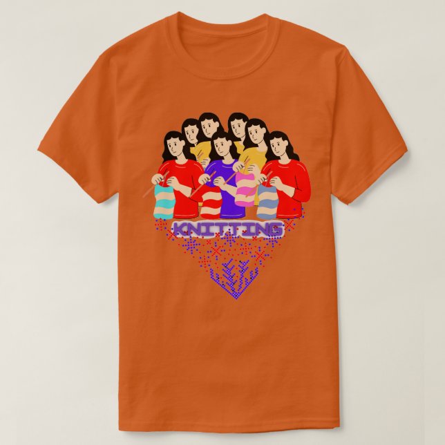 Camiseta Melhor tricô Mãe Ever72 (Frente do Design)