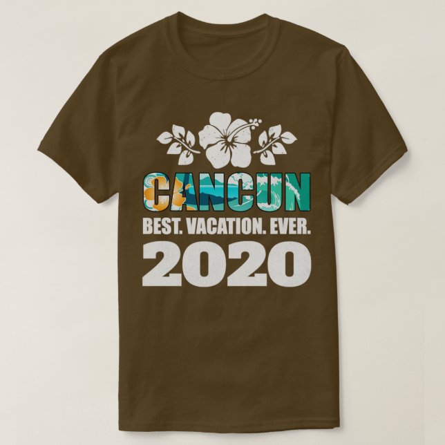 Camiseta Melhor Vacinação De Cancún Em 2020, Presente De So (Frente do Design)