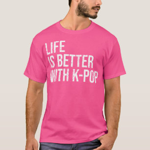 Camiseta Melhor Vida Com Amante de Música Coreana Divertida
