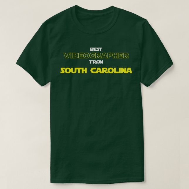 Camiseta Melhor Videógrafo da Carolina do Sul (Frente do Design)