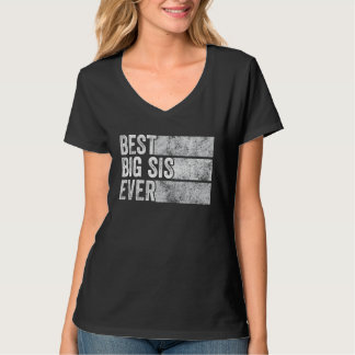 Camiseta Melhor Vintage Irmã Engraçado Irmã Grande