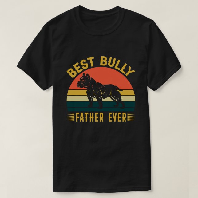 Camiseta Melhor Vintage PADRE NUNCA (Frente do Design)