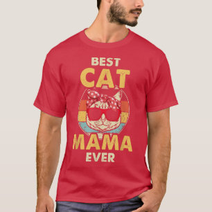 Camiseta Melhor Vintagem de Cat Mama Alguma Vez Retro 