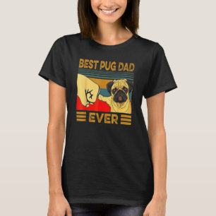 Camiseta Melhor Vintagem Retro Pai Pug