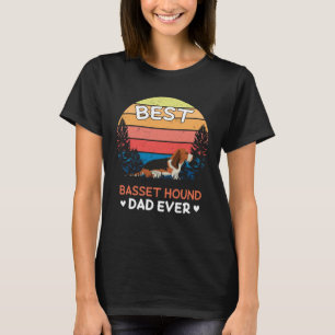 Camiseta Melhor Vintagem Retroativa do Pai Hound Basset