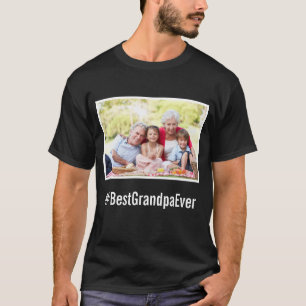 Camiseta Melhor Vovô Alguma Vez Personalizado Hashtag Pret