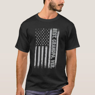 Camiseta Melhor Vovô, Bandeira da América para os Homens