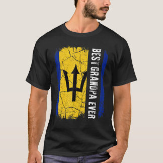 Camiseta Melhor vovô Barbadiano Ever Barbados Bandeira do P