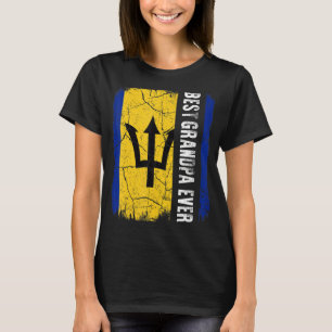 Camiseta Melhor vovô Barbadiano Ever Barbados Bandeira do P