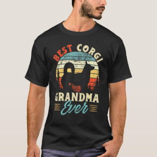 Camiseta Melhor Vovó Corgi Nunca Cachorro
