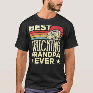 Camiseta Melhor Vovô De Caminhão Já Vintage Caminhão F