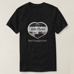 Camiseta Melhor Vovô De Sempre! Personalizado do coração de