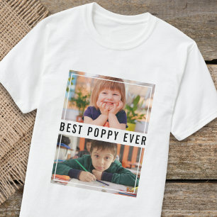 Camiseta Melhor Vovó de Todos os Tempos Netos 2 Colagem de 