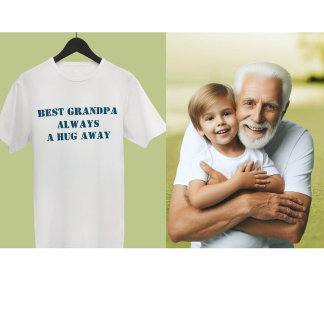 Camiseta Melhor vovô do presente personalizado nunca