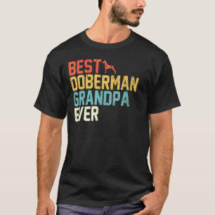 Camiseta Melhor Vovô Doberman Nunca Retro Avô