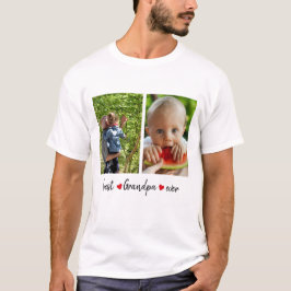 Camiseta Melhor Vovô Ever 2 Fotografia Personalizada