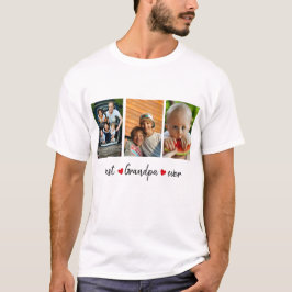 Camiseta Melhor Vovô Ever 3 Fotografia Personalizada