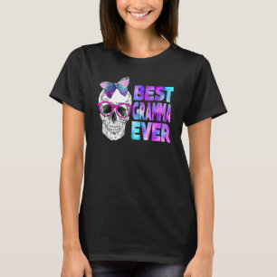Camiseta Melhor vovó já cavalgou Arco rosa, colar galáxia m