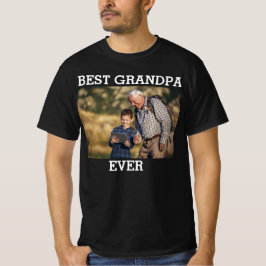 Camiseta Melhor Vovô Já Criou Foto Personalizada