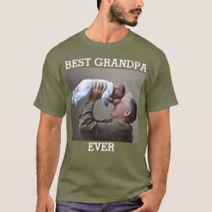 Camiseta Melhor Vovô Já Criou Foto Personalizada