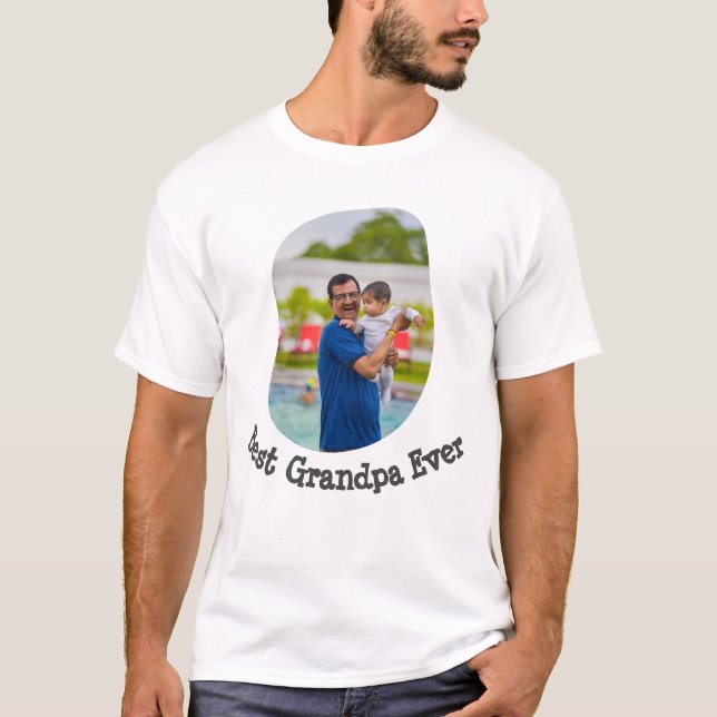 Camiseta Melhor Vovô já fez upload de sua foto de família (Frente)