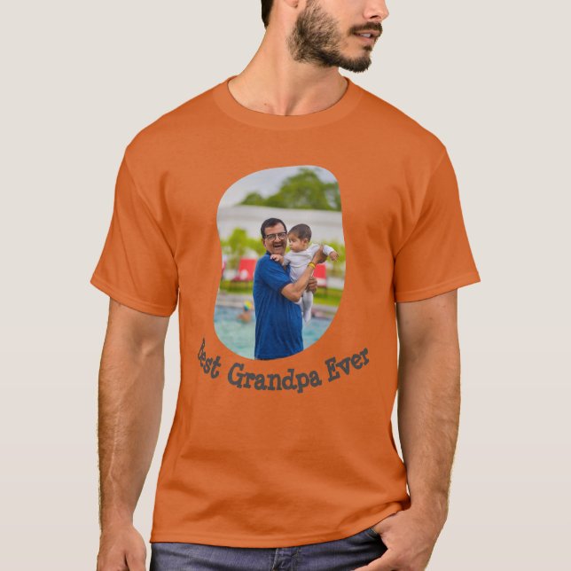 Camiseta Melhor Vovô já fez upload de sua foto de família (Frente)