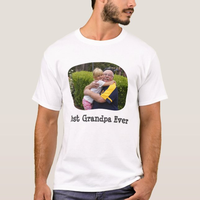 Camiseta Melhor Vovô já fez upload de sua foto horizontal (Frente)