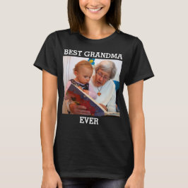 Camiseta Melhor Vovó já Personalizada Foto Cria seu próprio