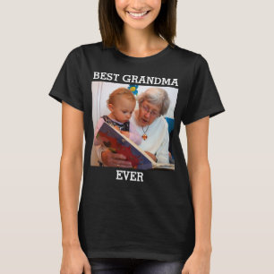 Camiseta Melhor Vovó já Personalizada Foto Cria seu próprio