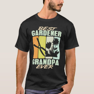 Camiseta Melhor Vovô Jardineiro de Todos os Tempos Jardim P
