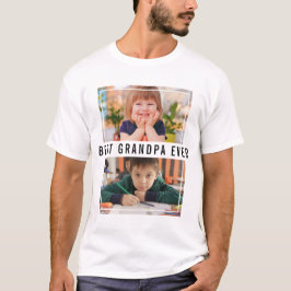 Camiseta Melhor Vovô Nunca Vovô Colagem Fotográfica 2