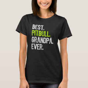 Camiseta Melhor Vovô Pitbull Cachorro