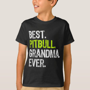 Camiseta Melhor vovó Pitbull do Cachorro