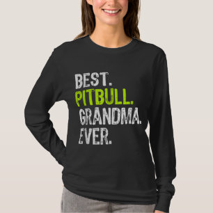Camiseta Melhor vovó Pitbull do Cachorro