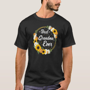 Camiseta Melhor vovó que Flores Gardener