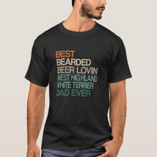 Camiseta Melhor West Highland White Terri Amante de Cerveja