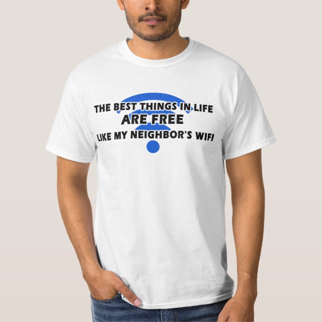 Camiseta Melhor WIFI LIVRE (Frente)
