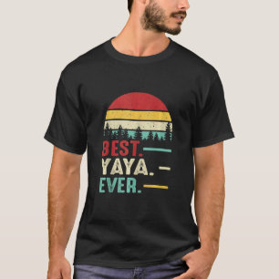Camiseta Melhor Yaya Já Engraçado Retrô Vintage Avó Birthda