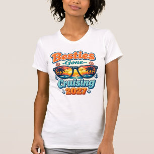 Camiseta Melhores Amigas de Cruzeiro 2027 Viagem das Menina