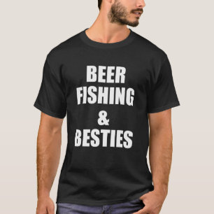 Camiseta Melhores Amigas de Pesca de Cerveja Diversão Melho