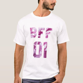 Camiseta Melhores amigas florais por 3 - BFF 01
