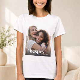 Camiseta Melhores Amigas Foto Personalizada