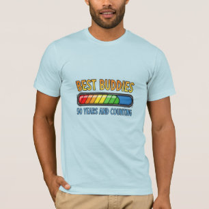 Camiseta Melhores Amigos 50 Anos e Contando