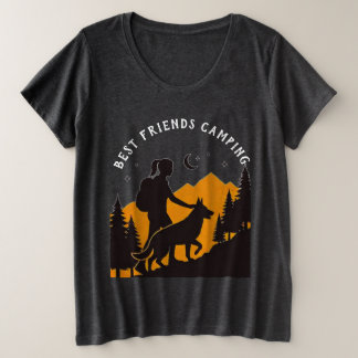 Camiseta Melhores amigos acampando