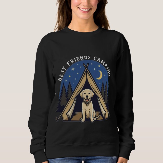 Camiseta Melhores amigos acampando (Frente)