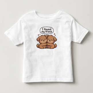 Camiseta Melhores Amigos Cachorrinho Fofo que Eu E