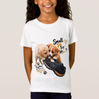 Camiseta Melhores Amigos Cachorrinhos – Pequenas Patinhas,
