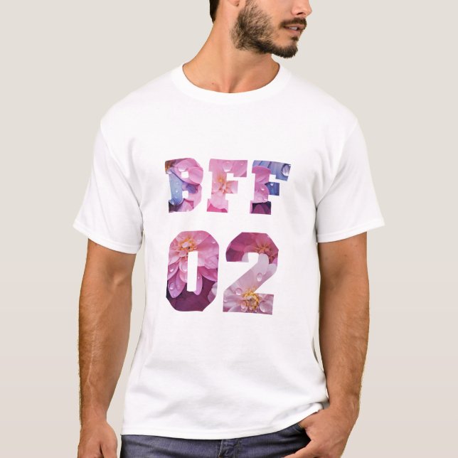 Camiseta Melhores amigos da Flor para 3 - BFF 02 (Frente)