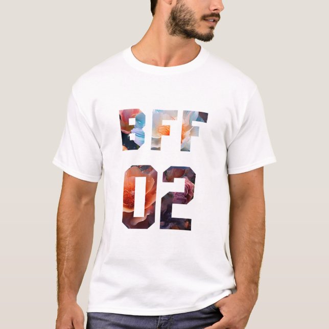 Camiseta Melhores amigos da Flor para 3 - BFF 02 (Frente)