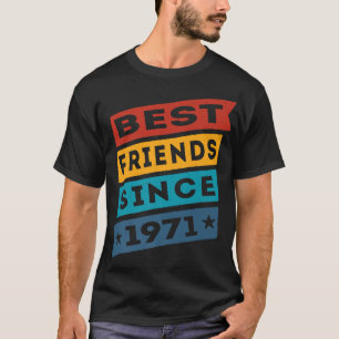 Camiseta Melhores Amigos Desde Besties 1971 BFF